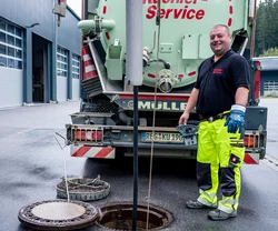 Saugbagger Alzey bei Saugbaggerarbeiten im Einsatz